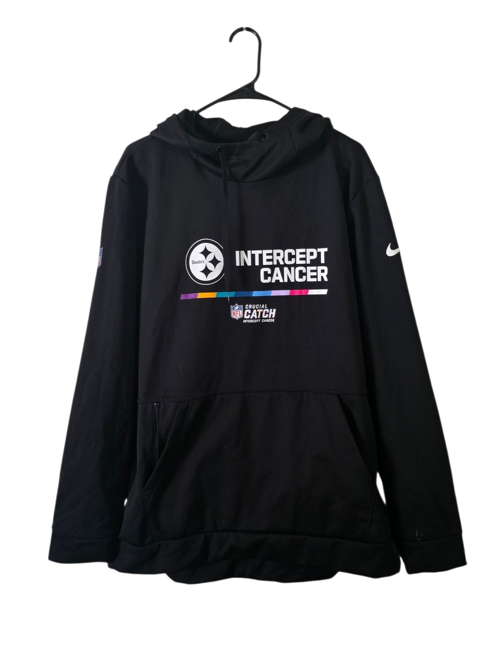 Nike Pittsburgh Steelers Crucial Catch On-Field Therma Hoodie | Men's XXL